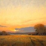 Kim Casebeer, Field Paths, oil, 12 x 16.