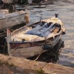 Derek Penix, Fishing Boat, oil painting