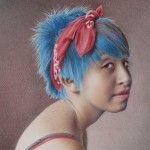 Tanja Gant, Girl Without an Earring, colored pencil and graphite, 16 x 13.