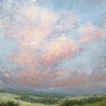 Jane Hunt, Giverny Sunset, oil, 20 x 16.