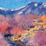 Walt Gonske, Lower Hondo Valley, oil, 18 x 24.