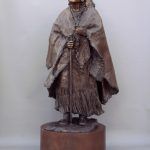 Glenna Goodacre, Sacagawea and Jean Baptiste, bronze, h83. Estimate: $100,000-$120,000.
