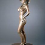 Glenna Goodacre, Le Chapeau Nouveau, bronze, h73. Estimate: $30,000-$40,000.