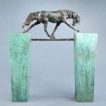 Lisa Gordon, Straight and Narrow, bronze, 14 x 13 x 3.