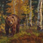 Chad Poppleton, Grizzly, oil, 24 x 36.