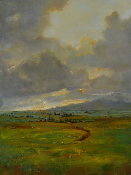 Julie Houck, Dawn Comes to Paia, oil, 36 x 24.