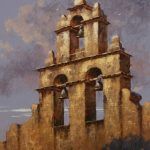 George Hallmark, Bells of San Juan, oil, 24 x 20.