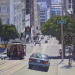 Scott Prior, High Noon at Bush and Powell, oil, 30 x 24.