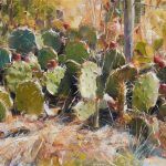 Ted Clemens, Hot and Prickly, oil, 12 x 16.