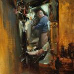 Hsin-Yao Tseng, Repairman, oil, 20 x 16.
