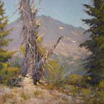 Barbara Jaenicke, Broken Top Mountain From South Sister Mountain, oil, 18 x 24.