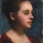JuLee Simmons, Portrait of a Young Girl, oil, 12 x 10.