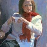 Sarah Keller, The Sidelong Glance, oil painting