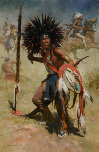 Z. S. Liang (b. 1953), The Hunter (2007) | Native american 