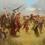 Z.S. Liang, Victory Dance, Little Bighorn 1876, oil, 40 x 60. No estimate at time of publication.