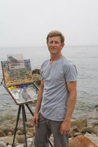 Jesse Powell painting in Monterey, CA