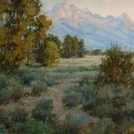 Jeanne Mackenzie, Teton Morning, oil, 11 x 14.