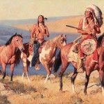 David Mann, Cheyenne Ridge, oil, 24 x 36.