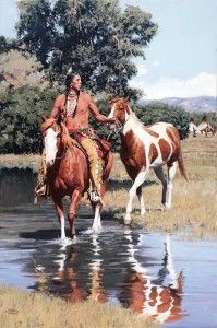 David Mann, Sioux Summer, oil, 36 x 24.