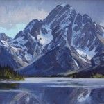Greg McHuron, Jackson Lake Mirror, oil, 20 x 48.