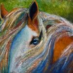 Kimry Jelen, Medicine Horse, acrylic, 16 x 20.