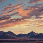 Ed Mell, Sunrise Over the McDowells, oil, 10 x 14. Estimate: $3,500-4,000.