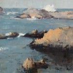 Robert Spooner, Monterey Gray, oil, 36 x 36.