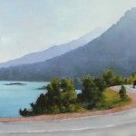 Rodgers Naylor, Coast Road, oil, 18 x 36.