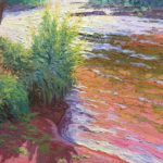Billyo O’Donnell, Red Sand of Frying Pan River, Basalt, oil, 24 x 30.