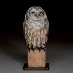Hib Sabin, Old Owl, bronze, 9 x 4 x 3.