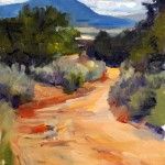 Heather Arenas, Pedernal Mountain, oil, 12 x 9.