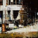 Robert Spooner, Portico, oil, 49 x 60.