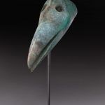 Hib Sabin, Raven Mask, bronze, 20 x 6 x12.