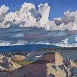 Scotty Mitchell, Incoming Storm, pastel landscape painting
