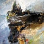 Christopher Mathie, Sea Cliff, mixed media, 48 x 36