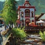 Shelby Keefe, Crested Butte City Hall, oil, 20 x 16.