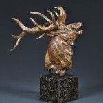 Tim Shinabarger, Autumn Call, bronze, 16 x 12 x 11. Estimate: $2,400-$2,800.