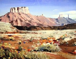 David Shingler, Utah Moab #2, oil, 21 x 27.