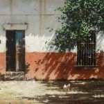 George Hallmark, Siesta Domingo, oil, 16 x 20.