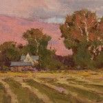 Ken Spencer, New Hay, oil, 6 x 11.