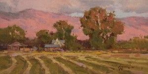 Ken Spencer, New Hay, oil, 6 x 11.