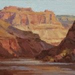 Ken Spencer, The Inner Gorge, Grand Canyon, oil, 6 x 11.