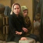 Jonathan Stasko, Waiting: Sisters at Ellis Island, 1906, oil painting