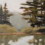 Michael Chamberlain, Stow Lake, oil, 10 x 8.