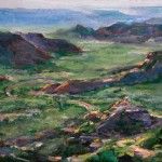Richard Alan Nichols, Sunday Canyon (Morning Light), oil, 24 x 30.