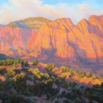 Arlene Braithwaite, Sunset Ridge, Kolob, pastel, 12 x 16.