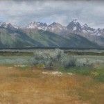 Ryan S. Brown, Teton Summer, oil, 16 x 30.