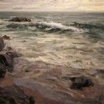 Derek Penix, The Beach, oil painting