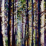 Michelle Courier, Tree Spirit, acrylic 24 x 48.