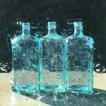 Mark Andrew Bailey, Triple Gin, oil, 30 x 30.